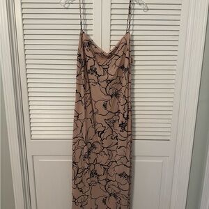 Fashion Nova Floral Beige Mini Dress